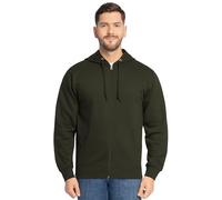 Fruit of the Loom Unisex Eversoft Fleece-Hoodies, Pullover & Durchgehender Reißverschluss, feuchtigkeitsableitend und atmungsaktiv, Größen S-4X Kapuzenpullover, Seesack, Grün, Large