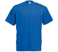 Fruit of the Loom Fitted Valueweight T-Shirt für Herren, Königsblau, XL
