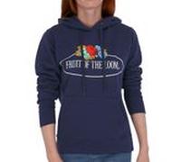 Fruit of the Loom Fruit of the Loom Damen Kapuzenpullover mit großem Vintage-Logo graumeliert L