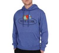 Fruit of the Loom Fruit of the Loom Kapuzenpullover mit großem Vintage-Logo graumeliert 2XL