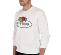 Fruit of the Loom Sweatshirt mit großem Vintage-Logo, Farbe:weiß, Größe:2XL