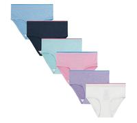 Fruit of the Loom Girls' 360 Stretch Modal Underwear, Brief-6 Pack-Assorted, 10
