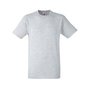 FRUIT OF THE LOOM HEAVY T S HEATHER GREY
