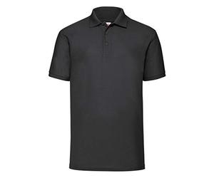 Fruit Of The Loom Herren 65/35 Polohemd Kurzärmelig Polohemden - Schwarz, XX-Large