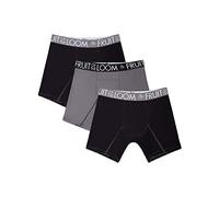 Fruit of The Loom Herren Atmungsaktive Unterwäsche Slip, schwarz/grau, X-Large (4er Pack)