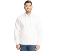 Fruit of the Loom Herren Eversoft Fleece Sweatshirts & Hoodies Hemd, Durchgehender Reißverschluss, Weiß, XXXL