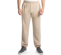 Fruit of The Loom Herren Eversoft Sweathose aus Fleece, Elastische Unterseite, mit Taschen, Entspannte Passform, Feuchtigkeitstransport, Atmungsaktiv Trainingshose, Khaki Heather, Mittel