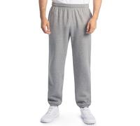 Fruit of the Loom Herren Eversoft Fleece Sweatpants Trainingshose, Elastische Unterseite - Grau meliert, 3XL