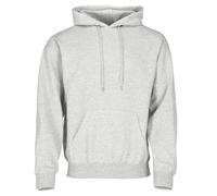 CLASSIC HOODED SWEAT | Kapuzen-Sweatshirt Herren & Damen – Hoodie mit Doppelkapuze, Kängurutasche & Rippbündchen graumeliert 4XL
