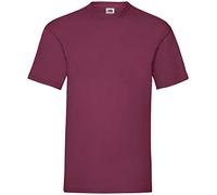 Fruit of the Loom Herren-Kurzarm-T-Shirt Heavy Cotton Tee UTBC330_35 Burgunder Größe XL