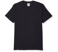 Fruit of the Loom Herren Original T T-Shirt (3er Pack) Gr. L, Schwarz