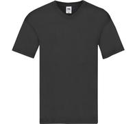 Fruit of the Loom Herren Original V-Neck T T-Shirt 61-426-0 black L