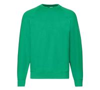 Fruit Of The Loom Herren Raglan-Ärmel Belcoro® Sweatshirt (Kelly Green) XL