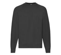 Fruit Of The Loom Herren Raglan-Ärmel Belcoro® Sweatshirt (Schwarz) XL