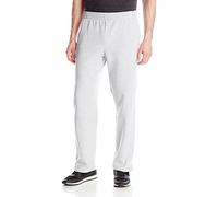 Fruit of The Loom Herren-Sweathose aus weichem Fleece mit offener Unterseite, Meliert, Grau, X-Groß