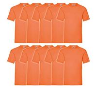 Fruit of The Loom Herren T-Shirt 5 er PackRegular Fit 11182V M,Orange - Orange
