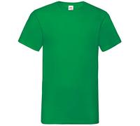 Fruit of the Loom Herren T-Shirt Valueweight V-Neck T 61-066-0 Kelly Green L