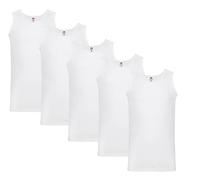 Fruit of the Loom Herren Tank Top Valueweight Athletic Vest 61-098-0 auch Farbsets M L XL XXL 3XL 4XL, 5X Weiss + 1 HL Kauf Notizblock XL