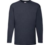 Fruit of the Loom Herren Valueweight Langarm T T-Shirt 61-038-0 deep navy S
