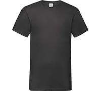 Fruit of the Loom Herren Valueweight V-Neck T T-Shirt 61-066-0 black 5XL