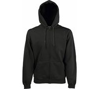 Fruit of the Loom Hooded Sweat-Jacket, Charcoal, XL