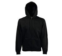 Fruit of the Loom - Kapuzen Sweat-Jacke 'Hooded Zip' L,Black