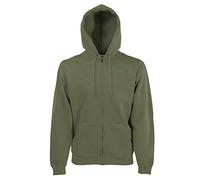 Fruit of the Loom - Kapuzen Sweat-Jacke 'Hooded Zip' M,Classic Olive