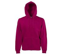 Fruit of the Loom - Kapuzen Sweat-Jacke 'Hooded Zip' XL,Burgundy