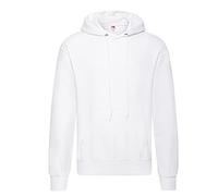 Fruit of The Loom Herren Classic Kapuzenpullover, Weiß (Weiß 30), Medium