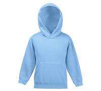 Fruit of the Loom: Kids Hooded Sweat 62-037-0, Größe:140 (9-11);Farbe:Sky Blue