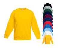 Fruit of the Loom Kinder Set-in Sweatshirt Pullover Sunflower 164