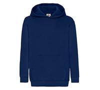 Fruit of the Loom Klassischer Kapuzenpullover für Jungen Gr. 9 Jahre, Dunkles Marineblau