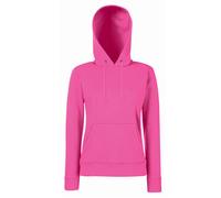 Fruit of the Loom - Ladies´ Classic Hooded Sweat Fuchsia - Gr. - XS