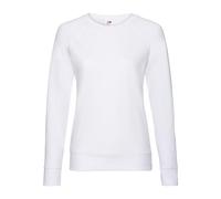 Fruit of the Loom - Lady-Fit, Leichter Raglan-Damenpullover Gr. XXL, weiß