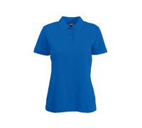 Fruit of the Loom LADY FIT PIQUE POLO SHIRT - (S-XXL) 9 COLOURS (SMALL - 32" - Größe 10, ROYAL Blau)
