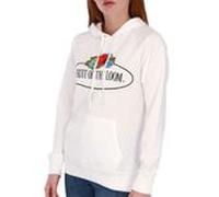 Fruit of the Loom leichter Damen Kapuzenpullover mit Vintage-Logo weiß L