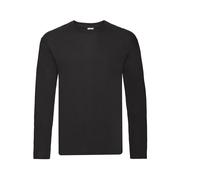 FRUIT OF THE LOOM ORIGINAL LONG SLEEVE T S BLACK