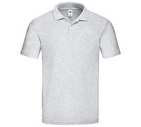 Fruit of the Loom Original Polo 63-505-0 Herren Baumwoll Poloshirt, Farbe:Graumeliert, Größe:2XL