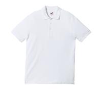 Fruit of the Loom Piqué Unisex-Poloshirt weiss M