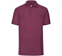Fruit of the Loom Polo-Shirt 65/35 – Burgund – Größe XL