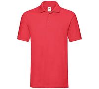 Fruit of the Loom Polo-Shirt 65/35 – Rot – Größe L – M–5XL, auch Farbsets