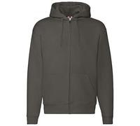 PREMIUM HOODED SWEAT JACKET | Sweatjacke Unisex – Doppelkapuze, Verdeckter Reißverschluss, Weiche Baumwoll-Polyester Mischung, Moderne Kapuzenjacke anthrazit XL