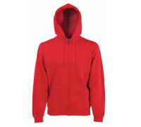 Fruit of the Loom - Premium Hooded Sweat Jacket Red - Gr. - S