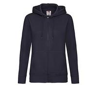 Fruit of the Loom Premium Hooded Sweatjacke Lady-Fit - Farbe: Deep Navy - Größe: M