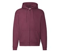 Fruit of the Loom - "Premium" Kapuzenjacke für Herren/Damen Unisex (Burgunderrot) XL