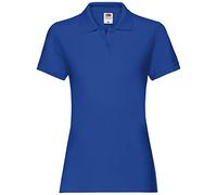 Fruit of the Loom Premium Polo Lady-Fit Damen Polo-Shirt, Größe:S, Farbe:royal