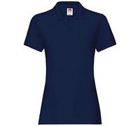Fruit of the Loom, Premium-Poloshirt, Lady-Fit, für Damen, marineblau, Large