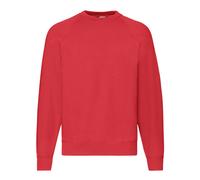 Fruit of the Loom - "Premium" Sweatshirt für Herren angesetzte Ärmel (Rot) M