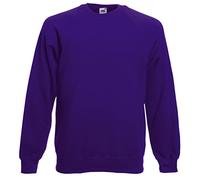 Fruit of the Loom: Raglan Sweatshirt 62-216-0, Größe:M;Farbe:Purple