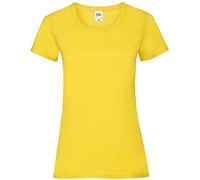 Fruit of the Loom ShirtInStyle Lady-Shirt Basic Uni div. Farben XS-XXL, Farbe:gelb, Größe:L